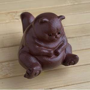 Чайная фигурка из смолы ленивый кот